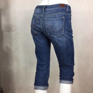 X2 by Express Cropped Blue Jeans